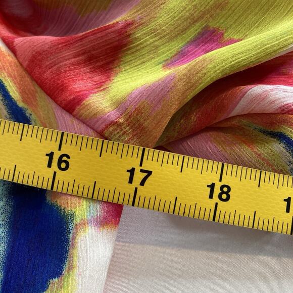 Trina Turk Women's Abstract Off Shoulder San Onofre Maxi‎ Dress Size S Vibrant - Picture 4 of 12